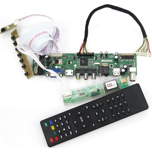 T.VST59.03 LCD/LED Controller Driver Board For LP154WX5-TLA1 LTN154AT07 (TV+HDMI+VGA+CVBS+USB) LVDS Reuse Laptop 1280x800