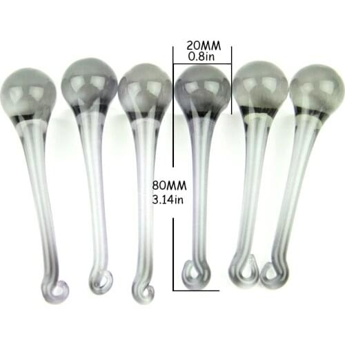14pcs/lot, 16x60mm Black Gray Crystal Glass Chandelier Raindrop Parts Pendant For Hanging Chandelier Parts