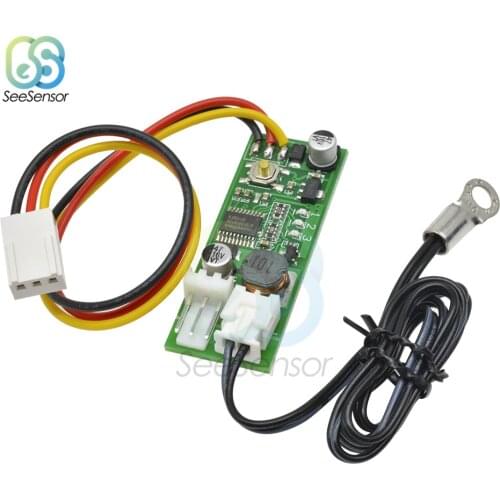 DC 12V Temperature Speed Controller Denoised Speed Controller Board Module for PC Fan/Alarm