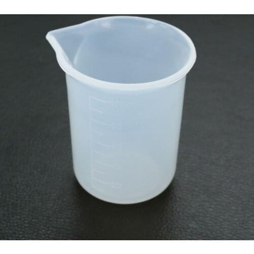 100ML Silicone Measuring Cups Handmade DIY Crystal Epoxy Jewelry Making Tools F3MF
