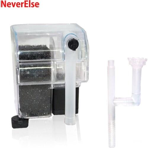 Quiet Aquarium Filter with Oil Skimmer External Hanging 3-in-1 Filtration Oxygen Aeration Clearing Oil Film Fish Tank Waterfall