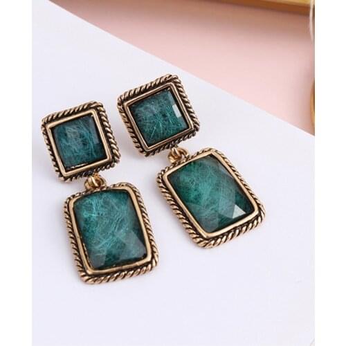 Vintage Baroque style high-end earrings French elegance exquisite Pendant Womens Jewelry Earrring 2020 Trend retro Earrings