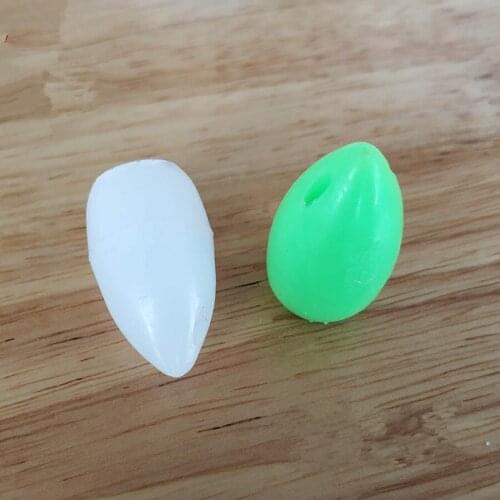 2PCS* Fly Fishing Cross Beads Stopper Glow Rig Luminous Fishing Lures Space Bean Double Pearl Fly Fishing Aid