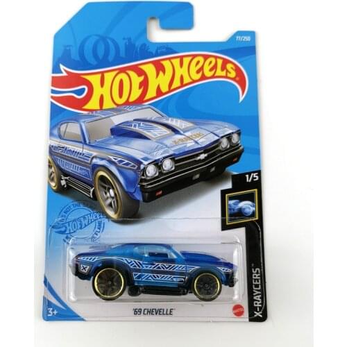 2021-77 Hot Wheels Cars 69 CHEVELLE 1/64 Metal Diecast Model Car Kids Toys Gift