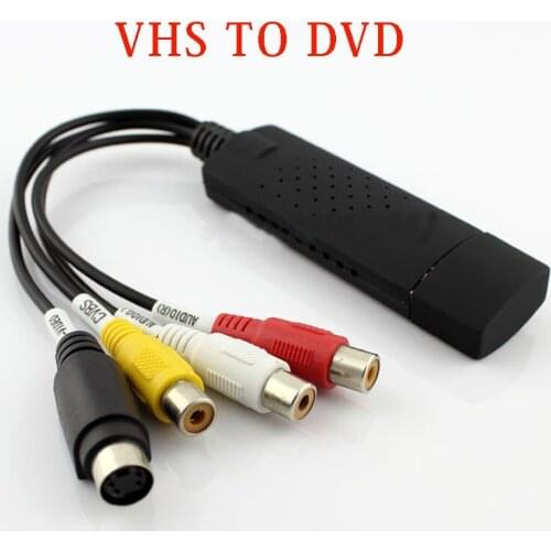 250pcs VHS to DVD Converter adapter USB 2.0 to 3 RCA Video TV DVD VHS Capture Win 8 7 XP Retail package