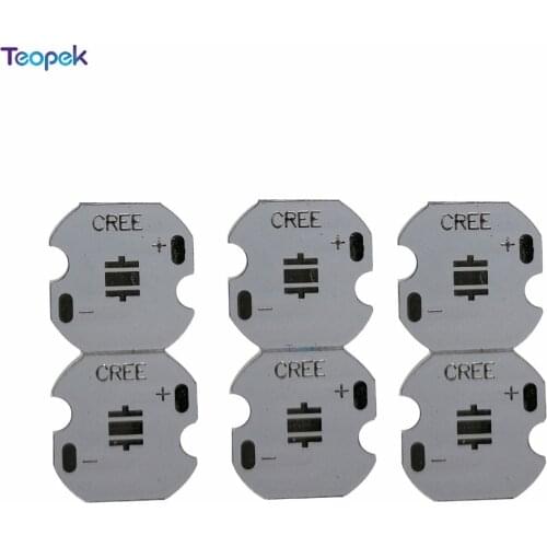 Aluminum LED PCB Board XBD 25mm*25mm 8mm 10mm 12mm 14mm 16mm 20mm For Cree XB-D LED Chip 50pcs