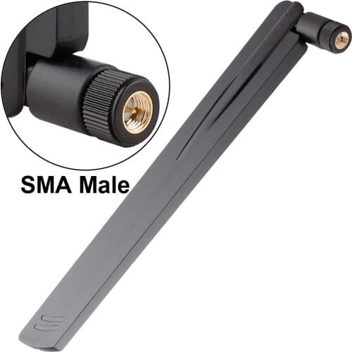 1 pcs WIFI Antenna RPSMA/SMA Male Connector 2.4g/5.8g Antenna Wireless Booster Universal Amplifier 18 dbi Aerial WLAN Router