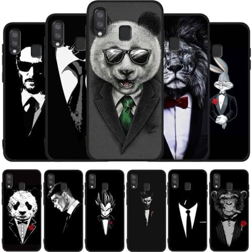 Shirt and tie man black Phone Case For Samsung A10 M10 A20 A30 A40 A50 A30S M20 M30 M30S M40 A60 A01 A21 A31 A51 A71 A20E