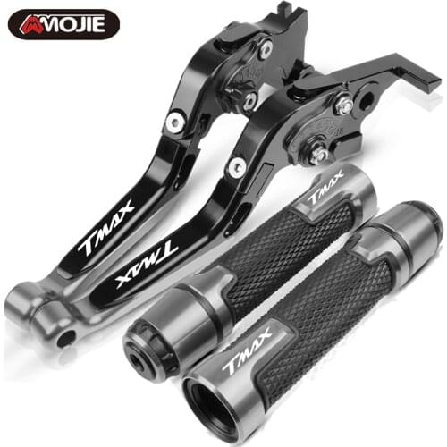 For YAMAHA T-MAX TMAX 530 500 TMAX530 2001 2002 2003 2004 2005 2006 2007 Motorcycle Brake Clutch Levers Handlebar Grips ends