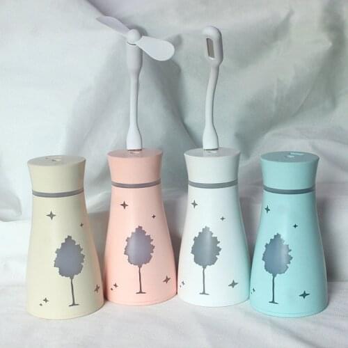 Electric Humidifier Essential Aroma Oil Diffuser Ultrasonic Humidifier Aromatherapy For Home Mini Mist Maker With LED Light Fan