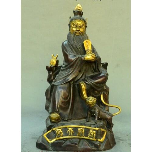 Chinese Bronze Five Lei Wang title of the head priest of the Daoist sect Statue