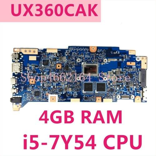 UX360CAK i5-7Y54CPU 4GB RAM mainboard REV 2.0/2.1 For ASUS UX360 UX360C UX360CA UX360CAK motherboard Tested free shipping