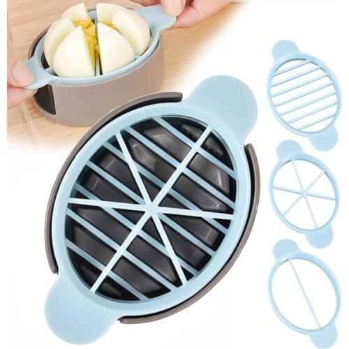 3 in1 Cut Multifunction Kitchen Egg Slicer Sectione Cutter Mold Flower Edges Gadgets Kitchen Tools Cooking Tools