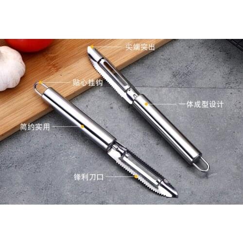 Multi-functional peeler stainless steel fruit peeler Kitchen tool practical three-in-one melon planing
