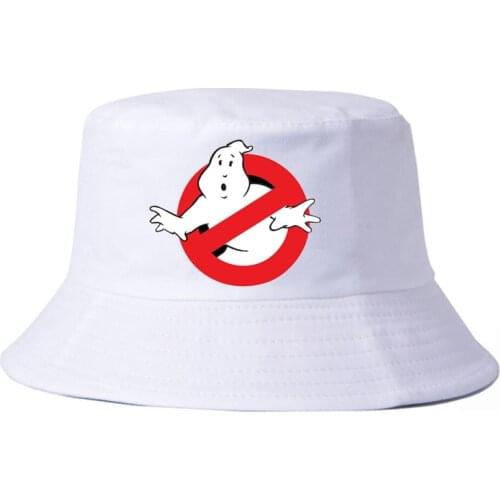 Ghostbusters Movie 100%Cotton cap Men wemen Bucket Hats funny Harajuku Ghost Busters Fisherman Panama hat