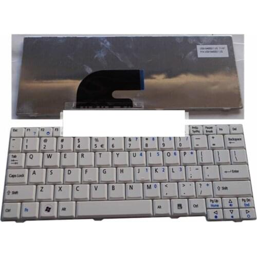 US White New English laptop keyboard For Acer For Aspire ASone ZG5 AOA150 AOD150 D250 ZG8 523H kav60 For Aspire one P531H AO530