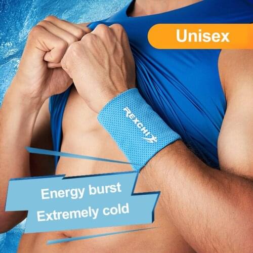 New Fitness Weightlifting Running Cycling Wristband Wrist Support Ice Feeling Wristband Men And Women Wristband Sports Safety