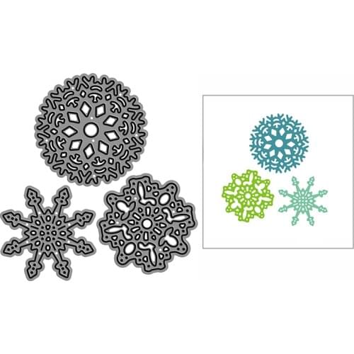 New Little Snowflakes Pattern Craft Embossing Mold 2021 Metal Cutting Dies for DIY Album Card Making Scrapbooking Decor No Stamp