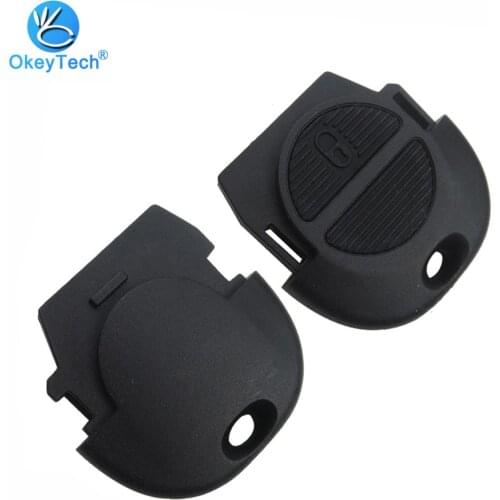 OkeyTech for Nissan Micra Almera Primera X-Trail Car Key Shell Head Replacement Remote Cover Case Fob Holder 2 Button For Nissan