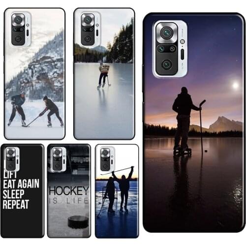 Hot Sport Ice Hockey Case For Xiaomi Redmi Note 9 Pro 7 8 8T 9S Note 10 Pro Cover For Redmi 9 9T 9C 9A 8A 7A