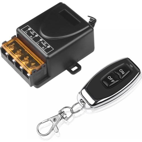 Newest 60V-280V ON OFF Switch relay Wireless RF Remote Control Switch 1 Transmitter+ 1Receiver 433MHz Receiver Remote controller