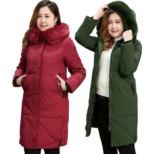 S-10XL Super Large Size Down Jacket Women Winter Coat Fur Collar Hooded Tops Plus Siz Thick Warm White Duck Down Coats Female