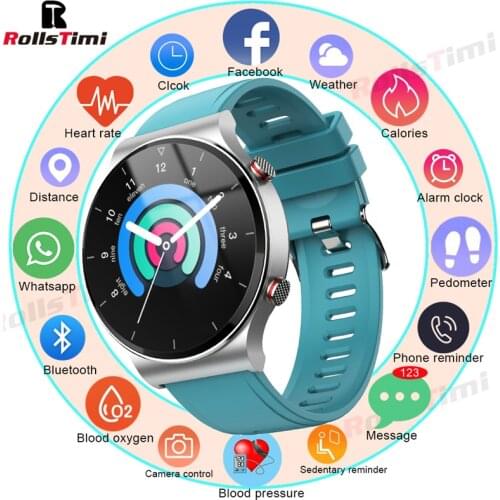 2021Rollstimi Smart Men Watch Bluetooth Call IP67 Waterproof fashion movement fitness Lady smart wristband For Android IOS