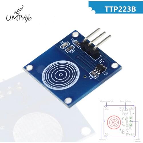 TTP223 Touch Switch Module TTP223B 1 Channel Jog Digital Capacitive Touch Sensor for arduino DIY KIT