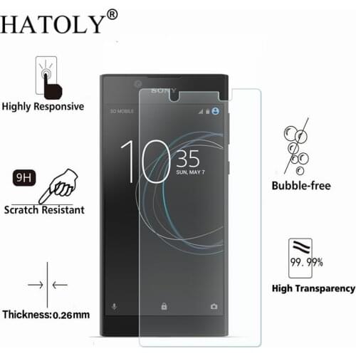 2PCS Tempered Glass For Sony Xperia L1 Explosion-Proof Screen Protector for Sony Xperia L1 G3311 G3312 G3313 Film HATOLY