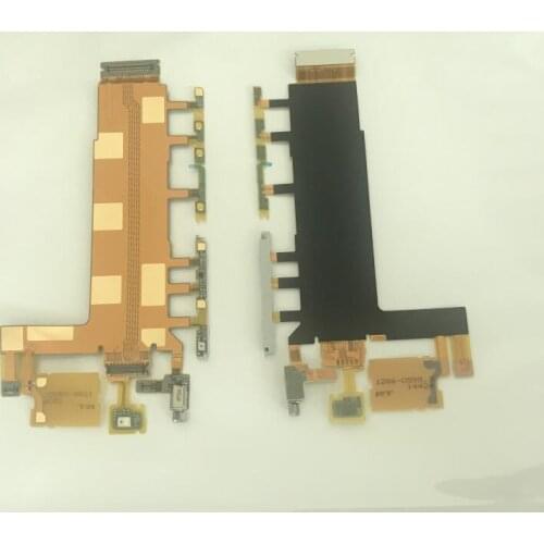 10pcs/lot New Orginal For Sony Xperia Z3 D6653 D6603 D6643 Main On Off Power Volume Switch Mic Flex Cable With Vibrator