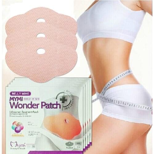50Pcs Slimming Patch Slim Naval Weight Loss Patches Burning Fat MYMI Wonder Patch Belly Abdomen Women Slimming Massager
