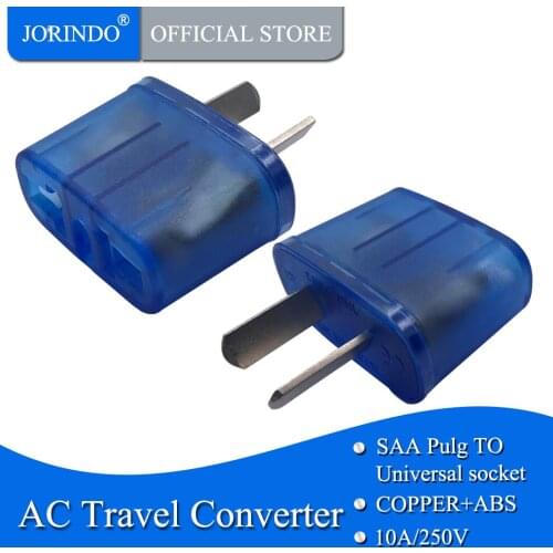 JORINDO AU Plug adaptor Universal US/EU/UK to AU/CN Power Plug Travel Adapter for Australia Charge conversion socket