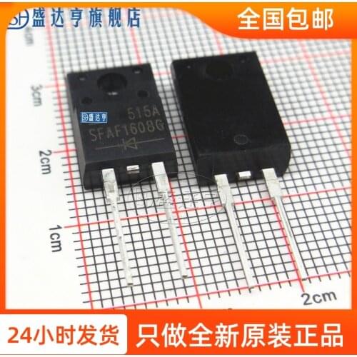 10Pcs/Lot SFAF1608G 16A 600V TO220-2 Schottky Barrier Diode/ NEW Original In Stock