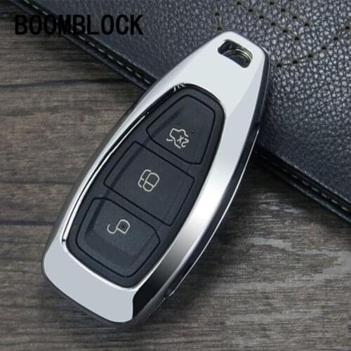 BOOMBLOCK For Ford Kuga Focus 3 Ecosport Fiesta Mondeo MK4 2012 2013 2014 2015 2016 2017 Zinc alloy Car Key Cover Case Shell