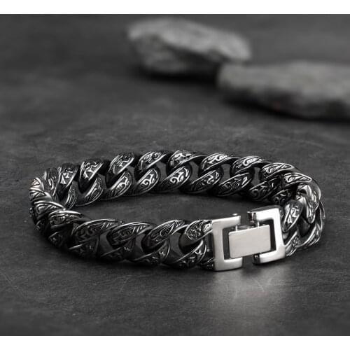 High Quality bracelet for men stainless steel vintage Link Chain mygrillz