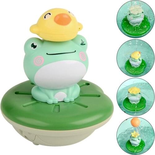 Baby Bath Toys Electric Spray Water Floating Rotation frog Sprinkler Bathroom Shower Game for Children Kid Swimming Gifts