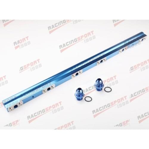 For BMW M30, S38 High Flow CNC Billet Aluminum Alloy Fuel Rail Black