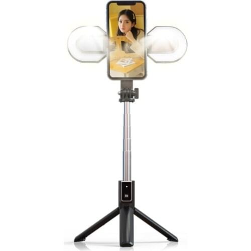 F3MA Selfie Stick Phone Tripod Extendable & Portable Phone Holder with Fill Light