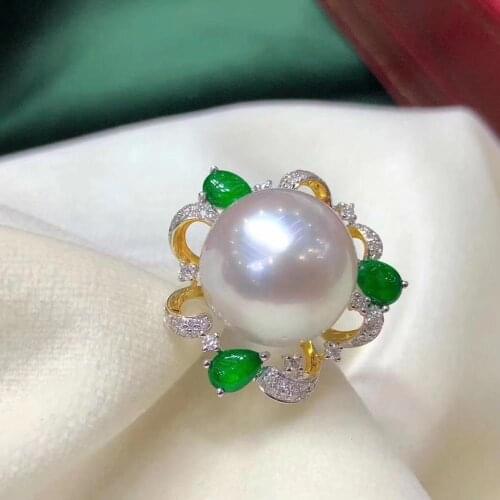 Gorgeous 925 Sterling Silver Adjustable Ring Findings Mountings Settings Parts Fittings for Pearls Jade Corals Stones Beads