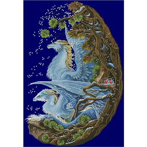 Customized Embroidery Brontosaurus Best Cross Stitch Pattern Maker Online with 100% Cotton Floss & Free Shipping for Wall Decor