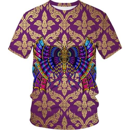 Classical 3d Printed T-shirts Casual Mans T-shirt Short Sleeve Sweatshirt Clothing Tops 2021 New Fashion Woman Metal animal