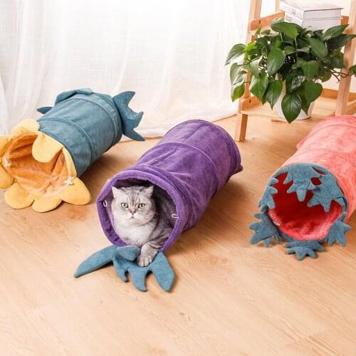 Cat tunnel bed Cat accessories pet Cat hammock Rolling ground My Neighbor Totoro toy Folding hammock Semi-enclosed cat litter