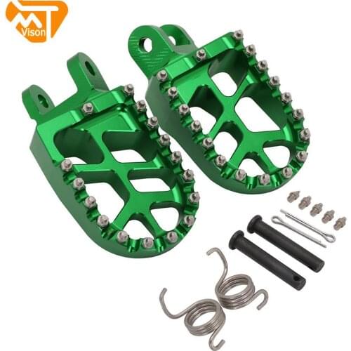 Motorcycle Accessories CNC Foot Pegs Rest Footpegs Footrest For KAWASAKI KLX250R KLX250 KLX250S KLX250SF KLX300R KLX650 KLR650