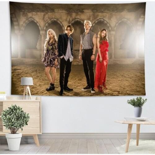Custom KARD KPOP Wall Tapestry Wall Hanging Tarot Custom Tapestry Plant Tapestry Mandala Home Decor More Large Size 2.25