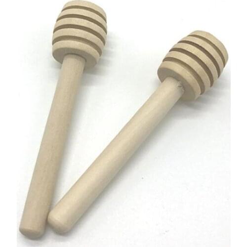 New Home kitchen Supply 8CM Wooden Honey Stick Dippers Honey Stir Rod Honey Dipper Spoon LX7970