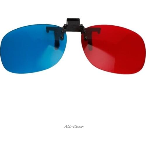 New Red Blue Glasses Hanging Frame 3D 3D Glasses Myopia Special Stereo Clip Type