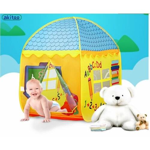 New arrival akitoo Princess Carriage Children kid school Tent Indoor Super Game Toy House Baby Big House Ocean Ball Pool gift