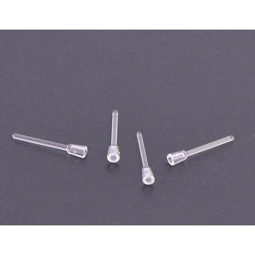 100 PCS Transparent Stud Earrings For Jewelry Making Earpins Plastic Prevent Allergy Earrings Accessories DIY Jewelry making