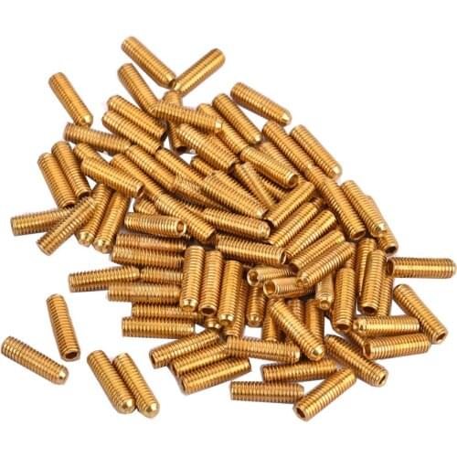 100pcs/set Guitar Bridge Saddle Screw for adjusting the String Height and Guitar Parts