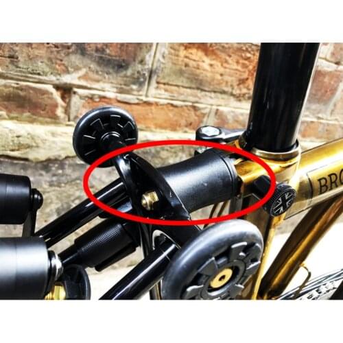 Folding bicycle rear shock absorber titanium screw for brompton bike gold silver black ultra light titanium parts